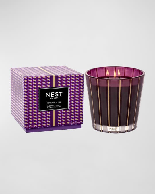 21.2 oz. Autumn Plum 3-Wick Candle