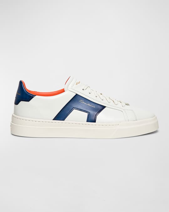 スニーカー Santoni DBS1 SNEAKERS Santoni DBS1 Calfskin Sneakers Puro White / White