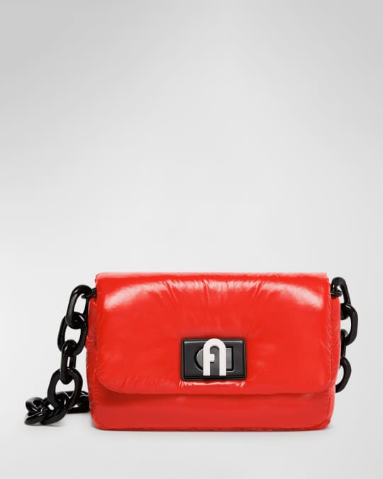 Furla 1927 Mini Puffy Nylon Chain Shoulder Bag | Neiman Marcus