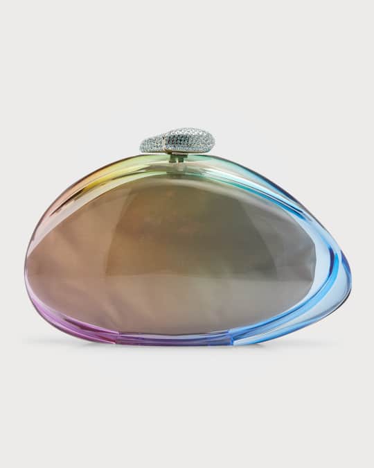 Benedetta Bruzziches Ariel Embellished Multicolor Clutch Bag