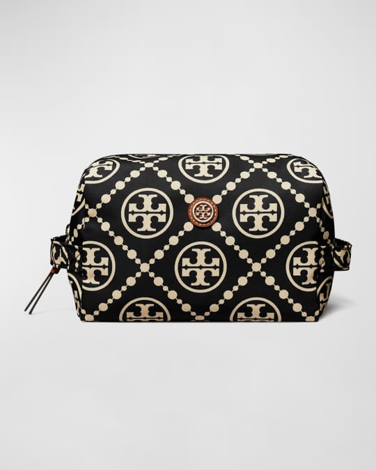 Tory Burch Virginia Large Logo Printed Cosmetic Case Neiman Marcus