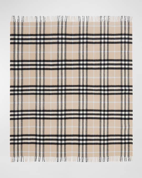 Burberry Check Cashmere Wool Baby Blanket Neiman Marcus