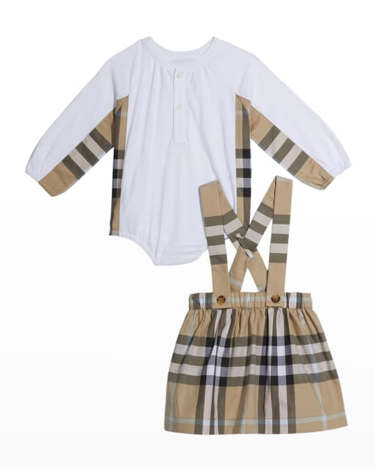 Burberry Girl's Two-Piece Gift Set, Size 3M-9M | Neiman Marcus