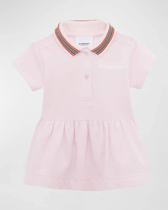 Burberry Girl's Mikky Polo Dress W/ Bloomers, Size 3M-18M | Neiman Marcus
