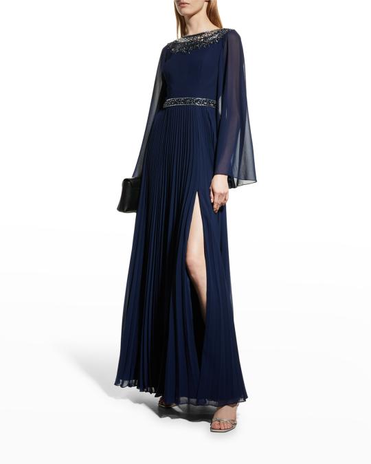 basix evening dresses Basix Black Label Sequined Evening Gown With Velvet Top - Black multi