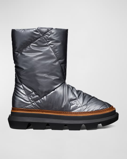 Tory Burch Sleeping Bag Quilted Leather Winter Booties