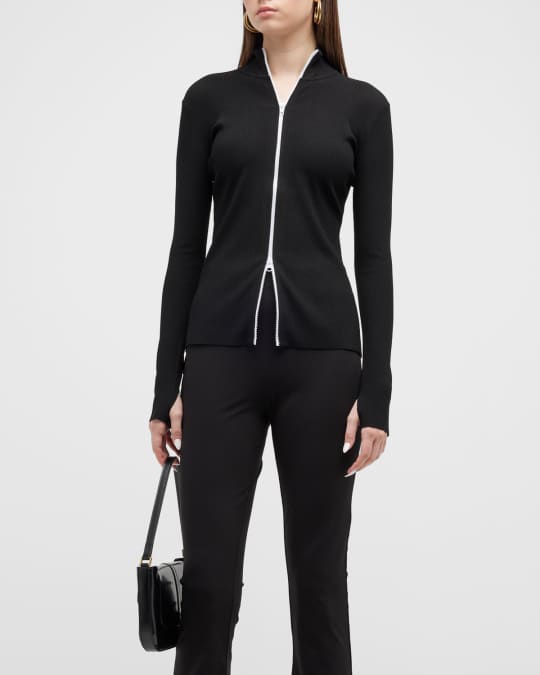 CAPSULE 121 The Buzz DoubleZip Activewear Cardigan Neiman Marcus