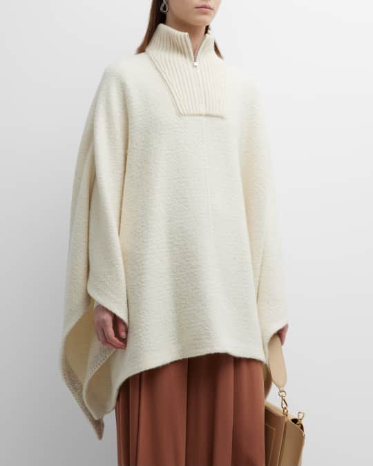 Loro Piana Britney Cloud Silk Cashmere Poncho Neiman Marcus