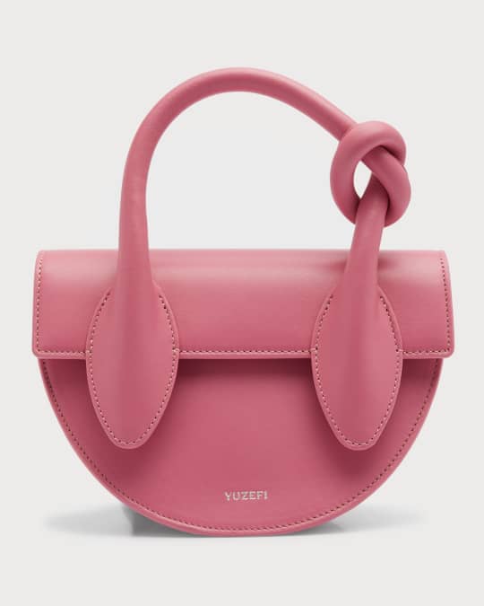 Yuzefi Pretzel Leather TopHandle Bag Neiman Marcus