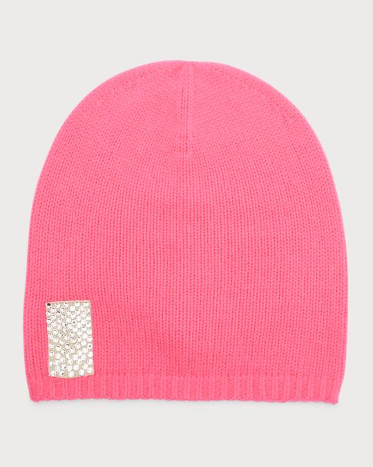 Carolyn Rowan Cashmere Crystal Tab Baggy Beanie | Neiman Marcus display picture 3
