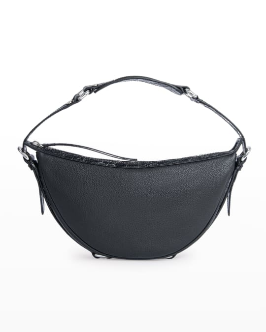 BY FAR Gib Grain Leather Shoulder Bag | Neiman Marcus