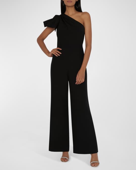 Milly Knox OneShoulder WideLeg Jumpsuit Neiman Marcus