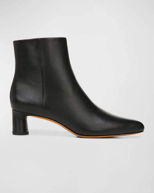 Vince Hilda Leather Ankle Booties | Neiman Marcus