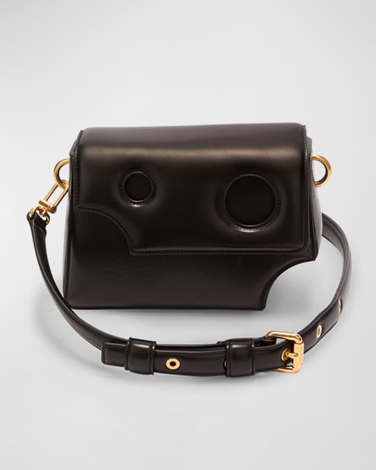 Luxury bag - Burrow shoulder bag in black leather