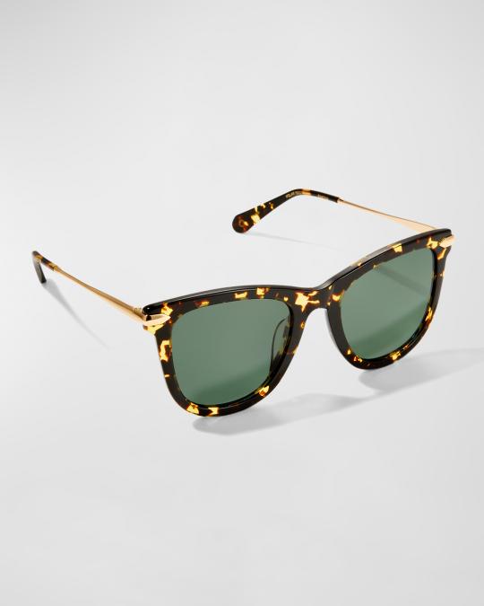 Krewe Simone polar Sunglasses tortoise gold polarized 53 [] 22 RAMPART FOLD | 18K + Crystal Polarized | KREWE main image 3