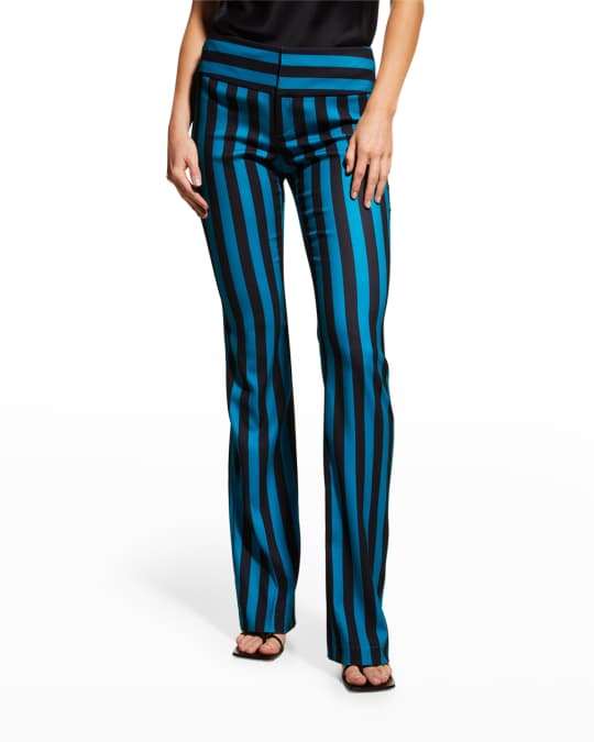 Alice olivia striped pants on sale