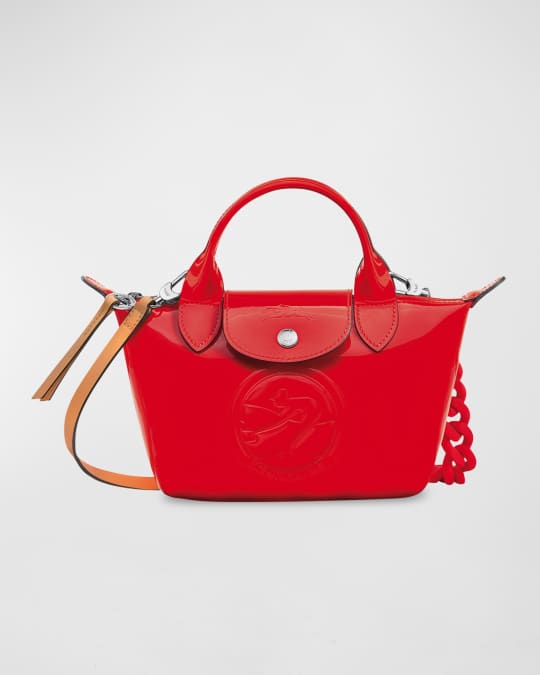 Longchamp Red Leather Medium SIze Shoulder Bag
