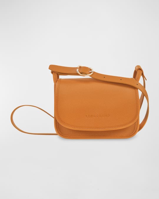 Longchamp leather saddle bag discount