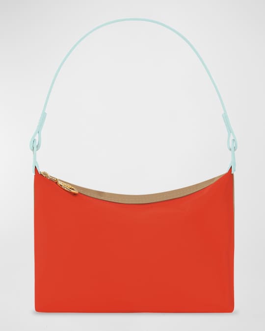 Shop Longchamp Le Pliage Colorblock Canvas Shoulder Bag