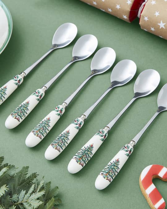 Christmas Tree S/6 Teaspoons, Set of 4