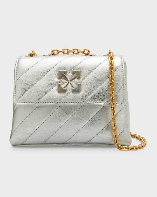 Off white metallic bag top