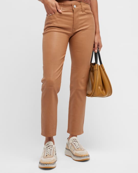 Leather pants neiman marcus top