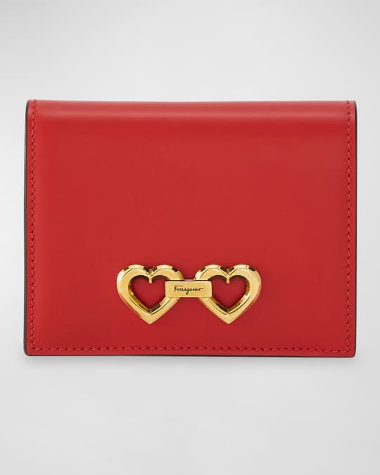 【SALVATORE FERRAGAMO】HEART WALLET Ferragamo Vanity Plus Heart Bifold Wallet | Neiman Marcus