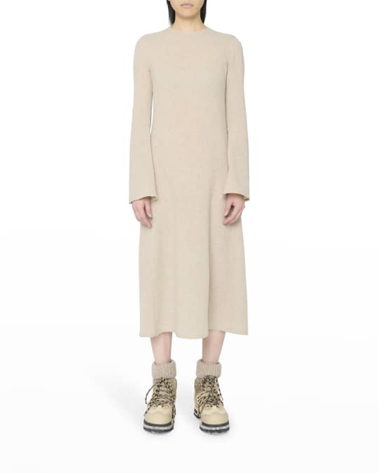 Chloe Recycled Cashmere Gauze Midi Dress | Neiman Marcus