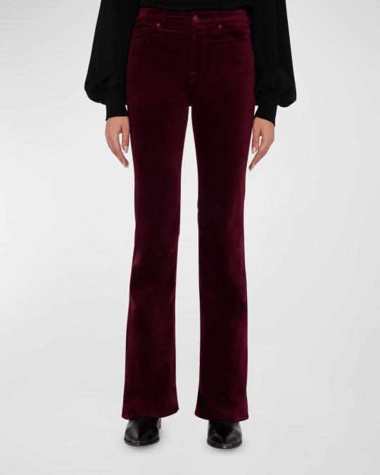 7 for all mankind Lisha High Rise Bootcut Velvet Pants | Neiman Marcus