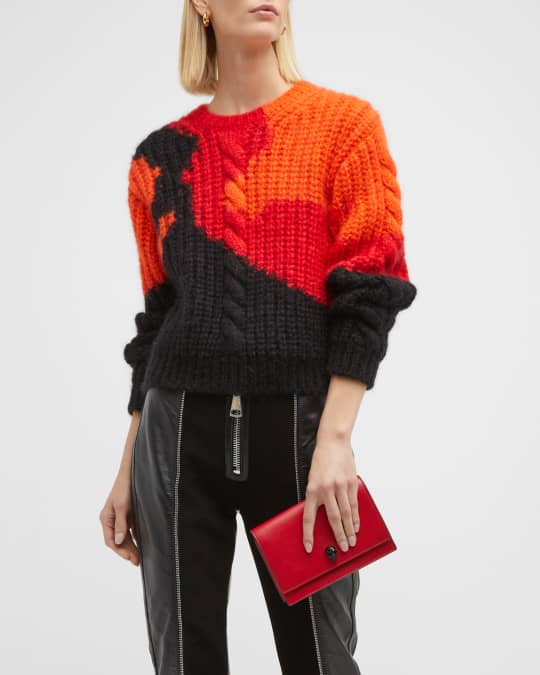 Alexander McQueen Punk Mohair Cable Knit Sweater Neiman Marcus