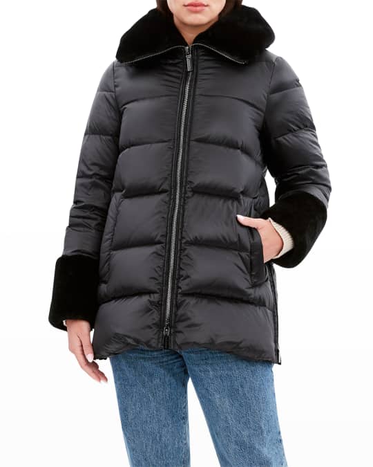 Alyssa Shearling Puffer Coat