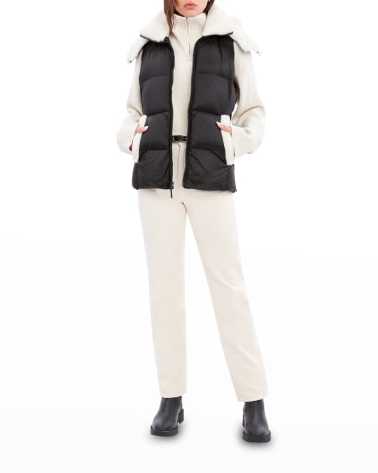 Evelynn Shearling Puffer Vest
