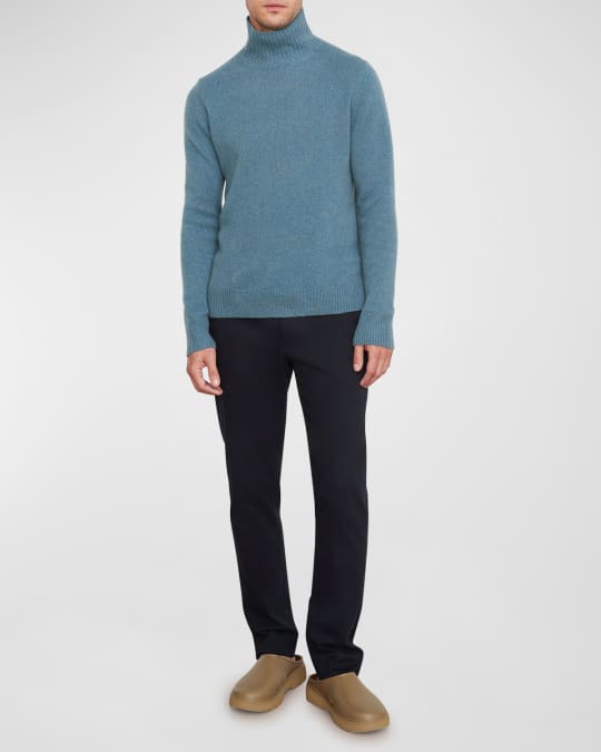 Vince Men's Plush Wool-Cashmere Turtleneck Sweater | Neiman Marcus