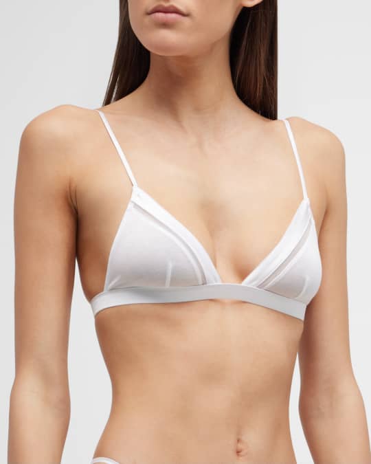 Kiki De Montparnasse Tous Les Jours Soft Wireless Triangle Bra In French  Violet