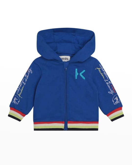 Kenzo Boy's Embroidered Logo TwoPiece Set, Size 12M3 Neiman Marcus