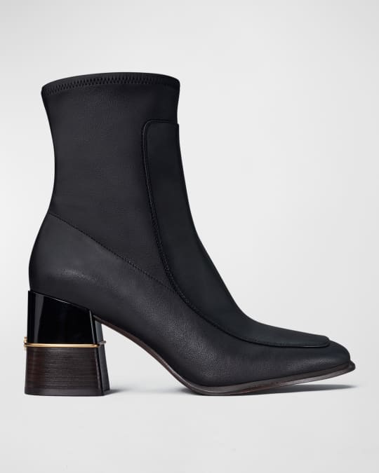 Tory Burch Stretch Leather Ankle Boots | Neiman Marcus