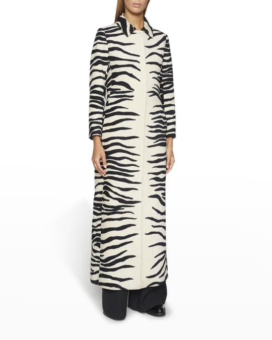 Dries Van Noten Rilke Striped Coat | Neiman Marcus