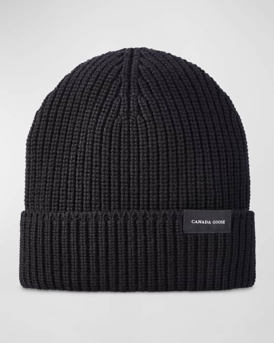Canada Goose Men s Wordmark Rib Knit Toque Beanie Hat Neiman Marcus