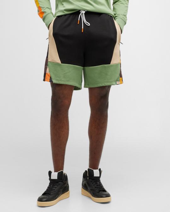 Puma x Black Fives Men's Colorblock Basketball Shorts | Neiman Marcus