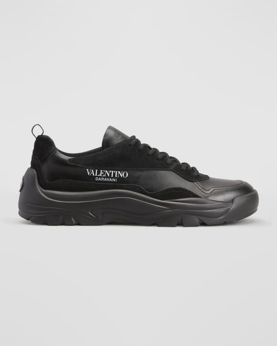 Valentino Garavani Men s Leather Gumboy Sneakers Neiman Marcus