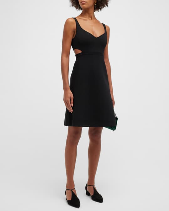 Theory Short Cutout Tank Flare Dress | Neiman Marcus