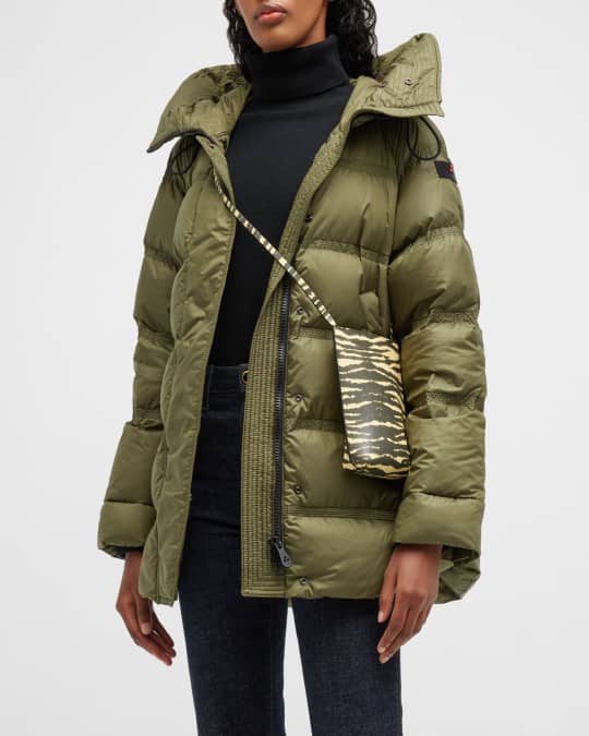 LOUIS VUITTON Hooded Goose Down Jacket Puffer Women's size 40