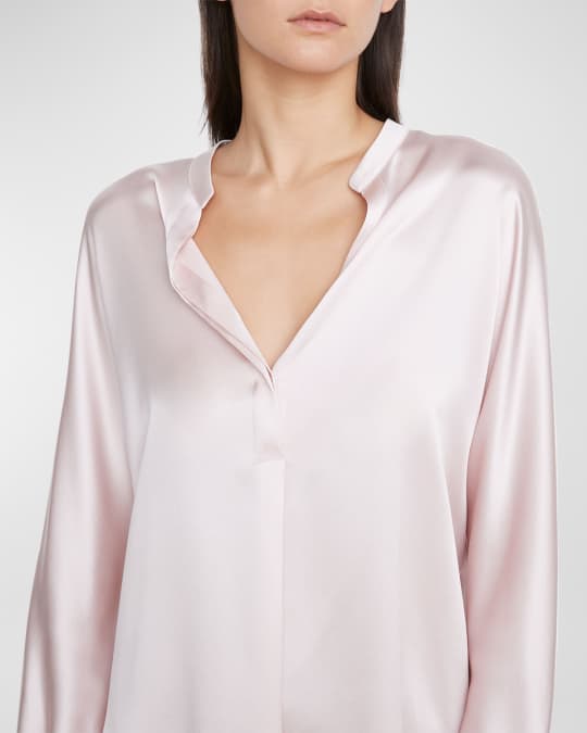Long Sleeve Silk Blouse
