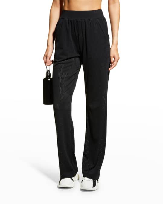 Alo Yoga Mesh All Star Wide-Leg Pants | Neiman Marcus