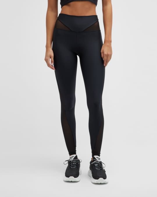 Alo Yoga Airlift Mesh High-waist Allure Leggings In Black