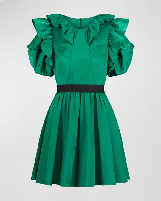 Neiman marcus top emerald green dress