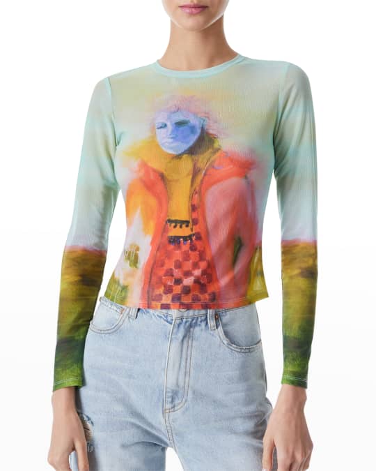 x KidSuper Delaina Long-Sleeve Crop Top 