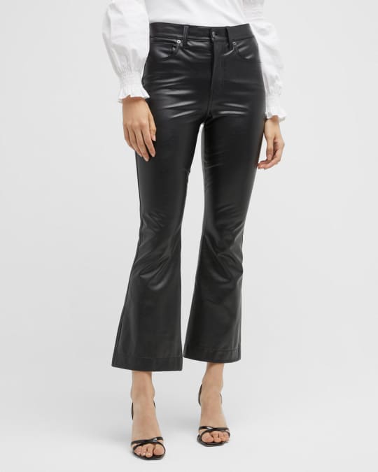 Comano Faux Leather Trousers Black – Fox + Feather