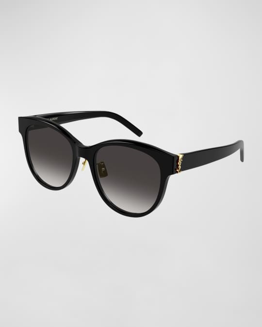 YSL Logo Acetate Cat Eye Sunglasses