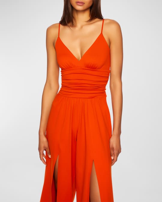 susana monaco orange dress